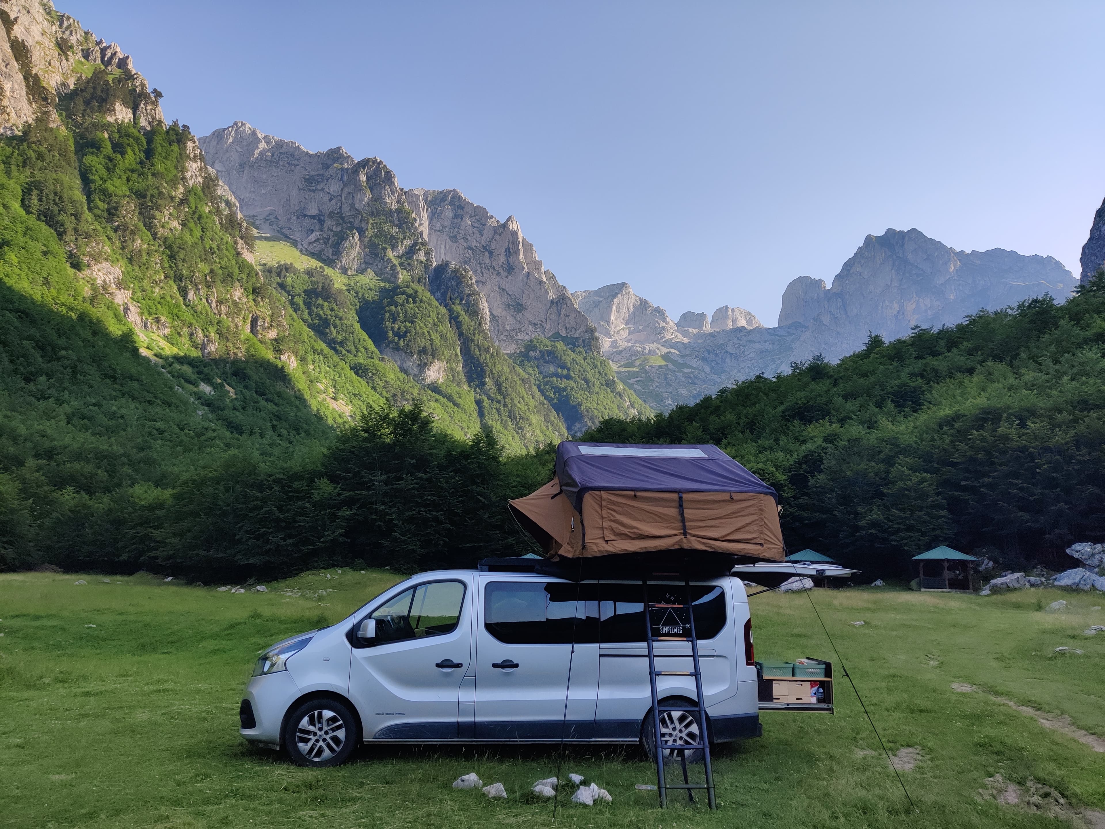 Montenegro with a rooftop tent